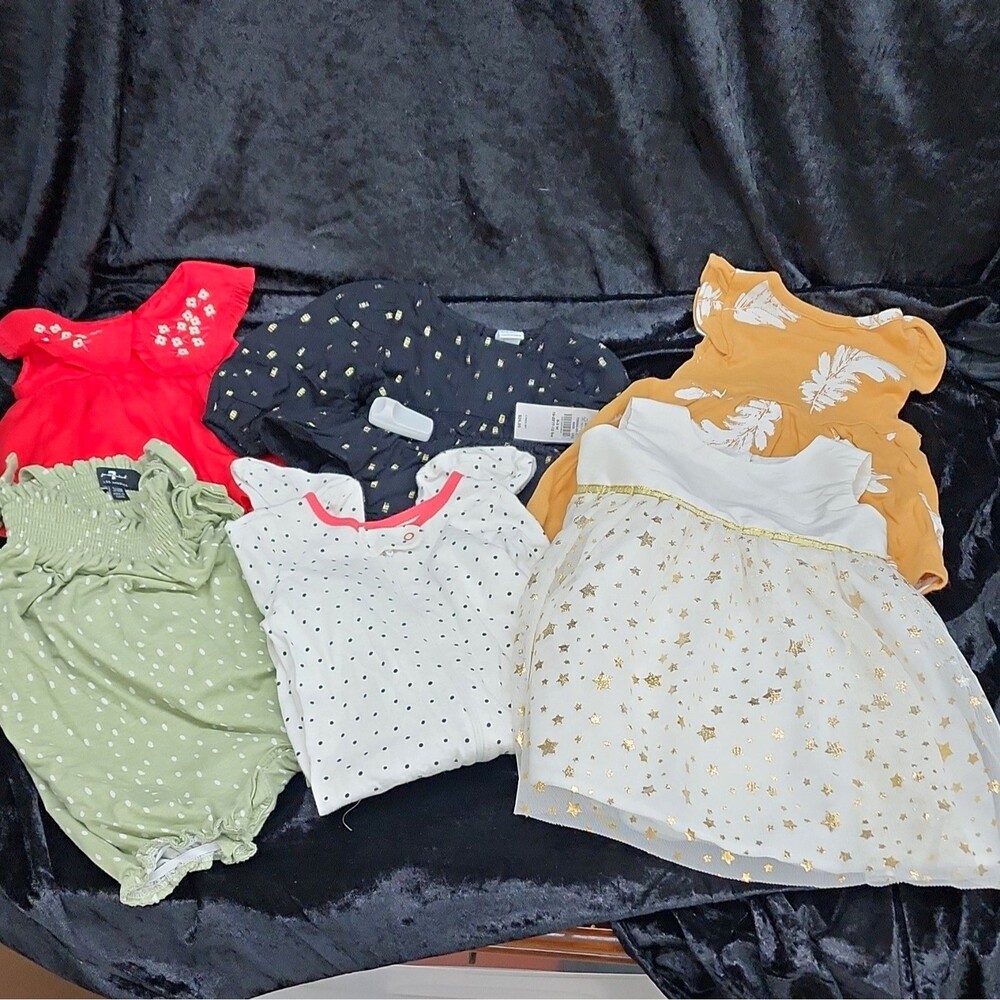 Mixed Lot Baby Girl Newborn-9mo Clothing Lot Dresses Rompers Disney ETC...